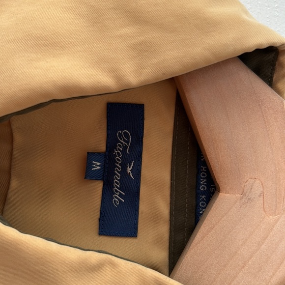 Faconnable Pale Yellow and Khaki Shirt / Light Jacket - Picture 4 of 6